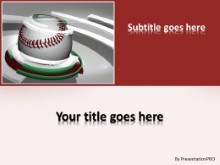 Baseball 0905 PPT PowerPoint Template Background