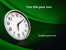 Download clock green PowerPoint Template and other software plugins for Microsoft PowerPoint