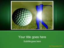 Golf 0235 PPT PowerPoint Template Background