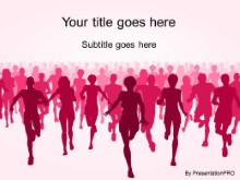 Download marathon pink PowerPoint Template and other software plugins for Microsoft PowerPoint