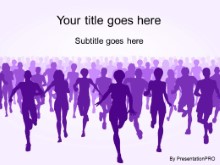 Download marathon purple PowerPoint Template and other software plugins for Microsoft PowerPoint