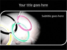 Olympic Rings PPT PowerPoint Template Background