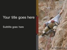 Download rock climber PowerPoint Template and other software plugins for Microsoft PowerPoint