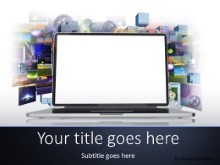 Internet Media PPT PowerPoint Template Background