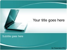 Download laptop style teal PowerPoint Template and other software plugins for Microsoft PowerPoint