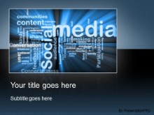 Download social media blue PowerPoint Template and other software plugins for Microsoft PowerPoint