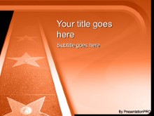 Download walk of fame orange PowerPoint Template and other software plugins for Microsoft PowerPoint