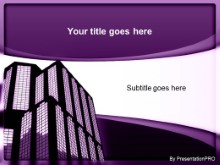 Download building purple PowerPoint Template and other software plugins for Microsoft PowerPoint
