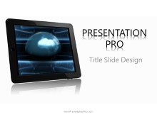 Global Tablet PPT PowerPoint Template Background