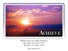 Achieve - Light PPT PowerPoint Motivational Quote Slide