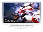 Courage - Light PPT PowerPoint Motivational Quote Slide
