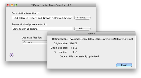 NXPowerLite - Compress, Shrink, Reduce PowerPoint
