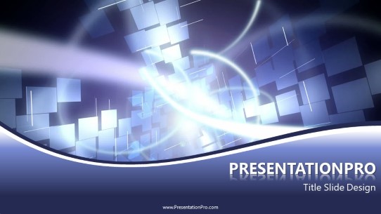 ABSTRACT 0007B Widescreen PowerPoint Template title slide design