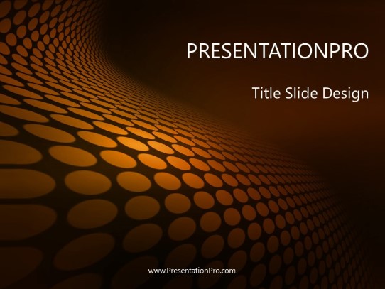 Abc Orange PowerPoint Template title slide design