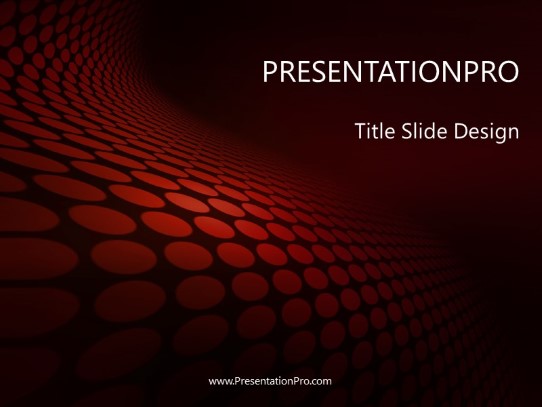 Abc Red PowerPoint Template title slide design