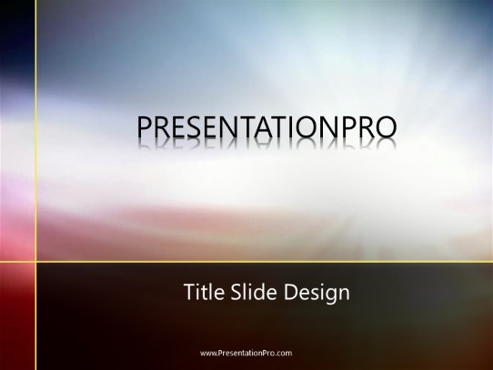 Abstract 0525 PowerPoint Template title slide design