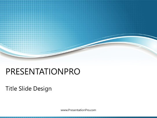 Abstract Ambiance Grid PowerPoint Template title slide design