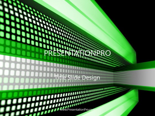 Angles Green PowerPoint Template title slide design