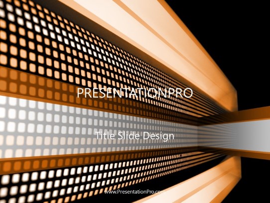 Angles Orange PowerPoint Template title slide design