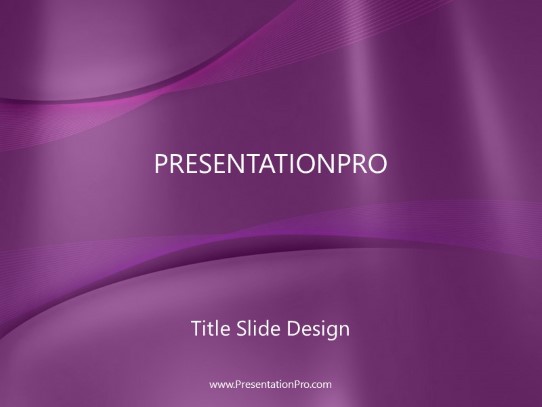 Aquarium Purple PowerPoint Template title slide design