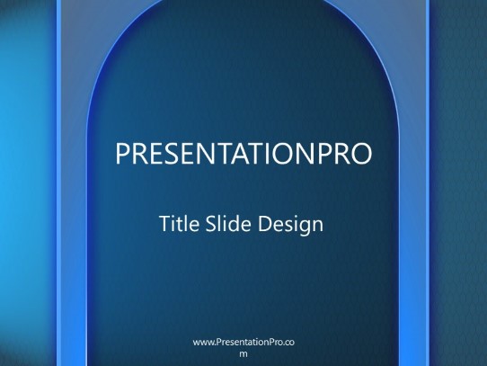 Arches PowerPoint Template title slide design