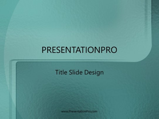 Archie Teal PowerPoint Template title slide design