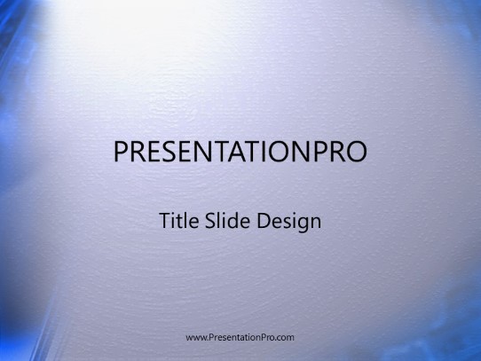 Bluegray PowerPoint Template title slide design