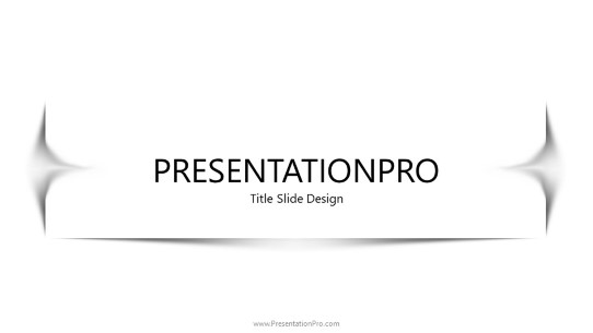 Box Shadow PowerPoint Template title slide design