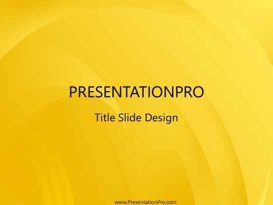 Butter Scotch PowerPoint Template title slide design