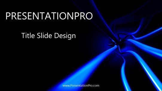 Cables Widescreen PowerPoint Template title slide design