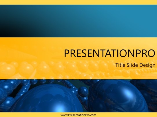 Chromedome PowerPoint Template title slide design