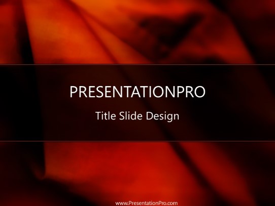Cloth Red PowerPoint Template title slide design