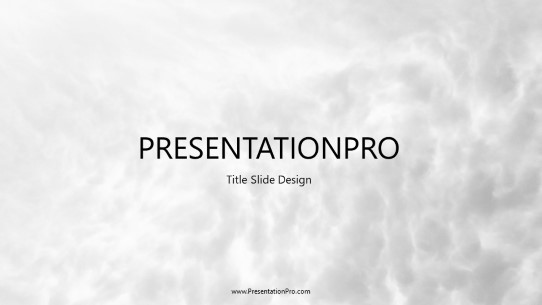 Cloud Negative PowerPoint Template title slide design