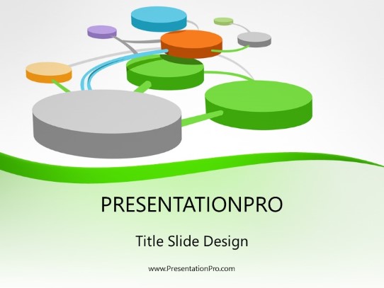 Community Connectivity Green PowerPoint Template title slide design