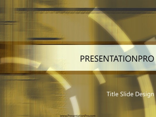 Concrete Yellow PowerPoint Template title slide design