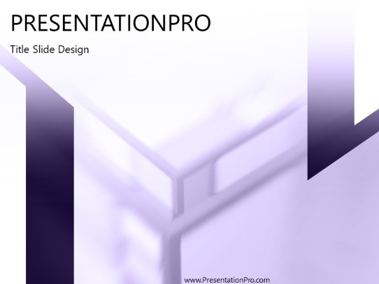 Cubism PowerPoint Template title slide design