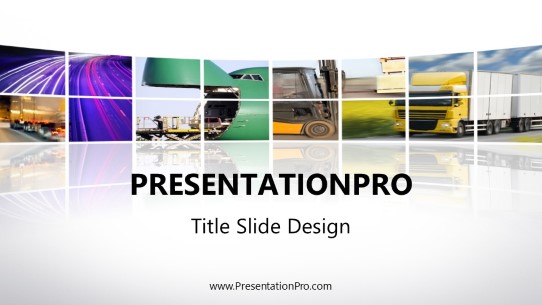 Curve Cutout Widescreen PowerPoint Template title slide design