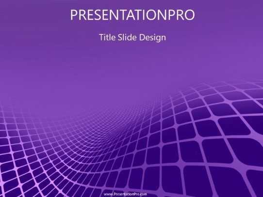 Curvedout Purple PowerPoint Template title slide design