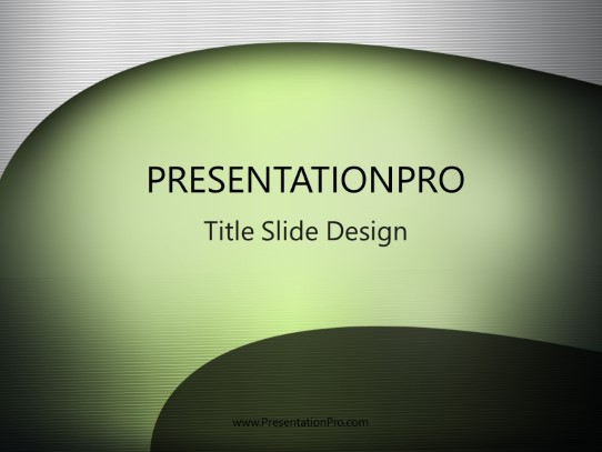 Cutcurves PowerPoint Template title slide design