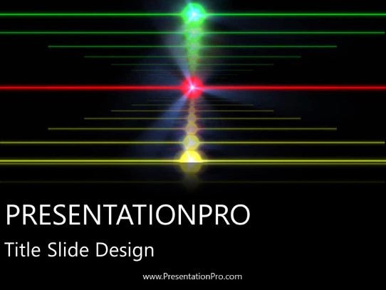 Dancing Spectrum PowerPoint Template title slide design