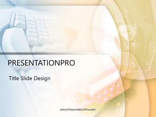Dashes Orange PowerPoint Template title slide design