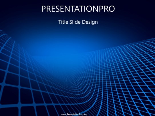 Deeprising Blue PowerPoint Template title slide design