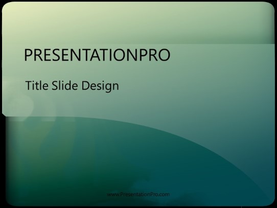 Deep Sea PowerPoint Template title slide design