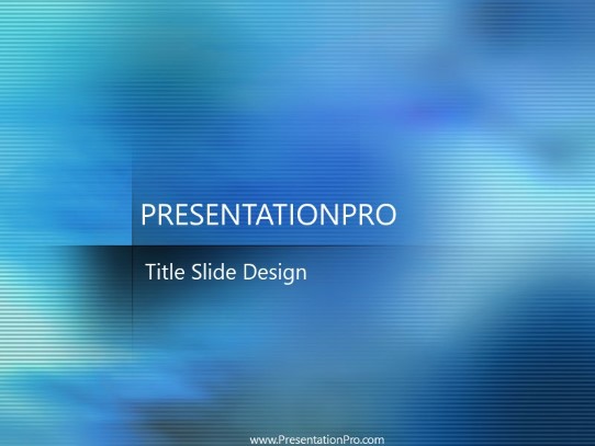 Float Away PowerPoint Template title slide design