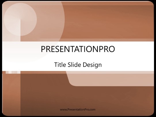 Futurama Orange PowerPoint Template title slide design
