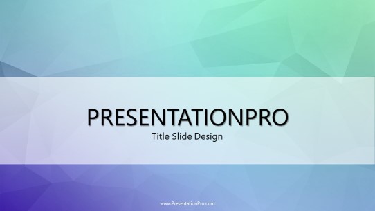 Geometric Landscape Widescreen PowerPoint Template title slide design