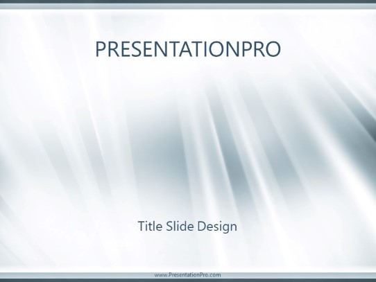 Glass Tubes Gray PowerPoint Template title slide design