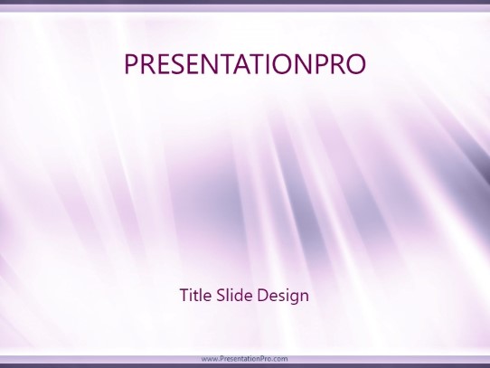 Glass Tubes Lavender PowerPoint Template title slide design