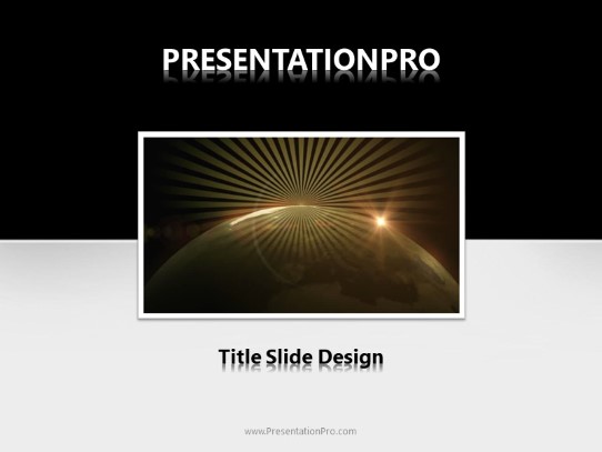 Global 0931 PowerPoint Template title slide design