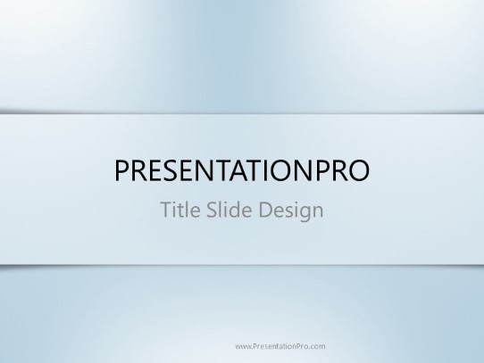 Gradient Lights Blue 01 PowerPoint Template title slide design